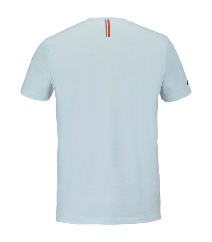 T-shirt Babolat jogar redondo luz júnior luz azul 4
