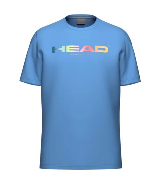 Camiseta Head Arcoíris Junior Azul Cielo 1