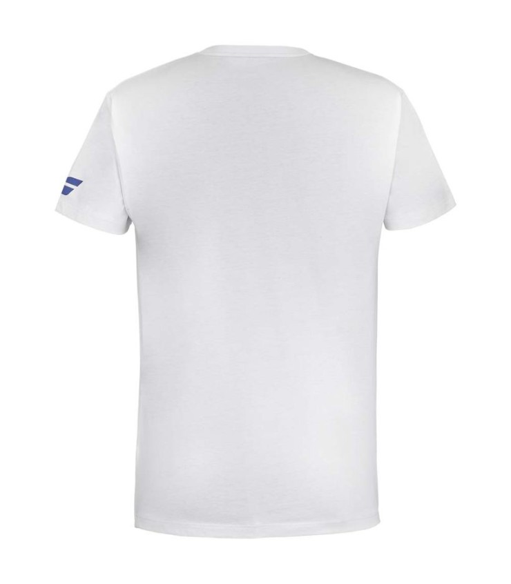 T-shirt d'exercice Babolat blanc 3