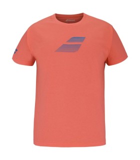 Red Junior Cotton Babolat T-Shirt 1