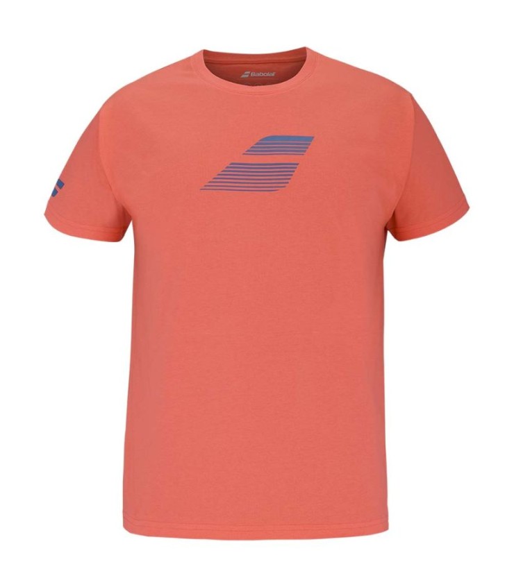 Red Junior Cotton Babolat T-Shirt 1