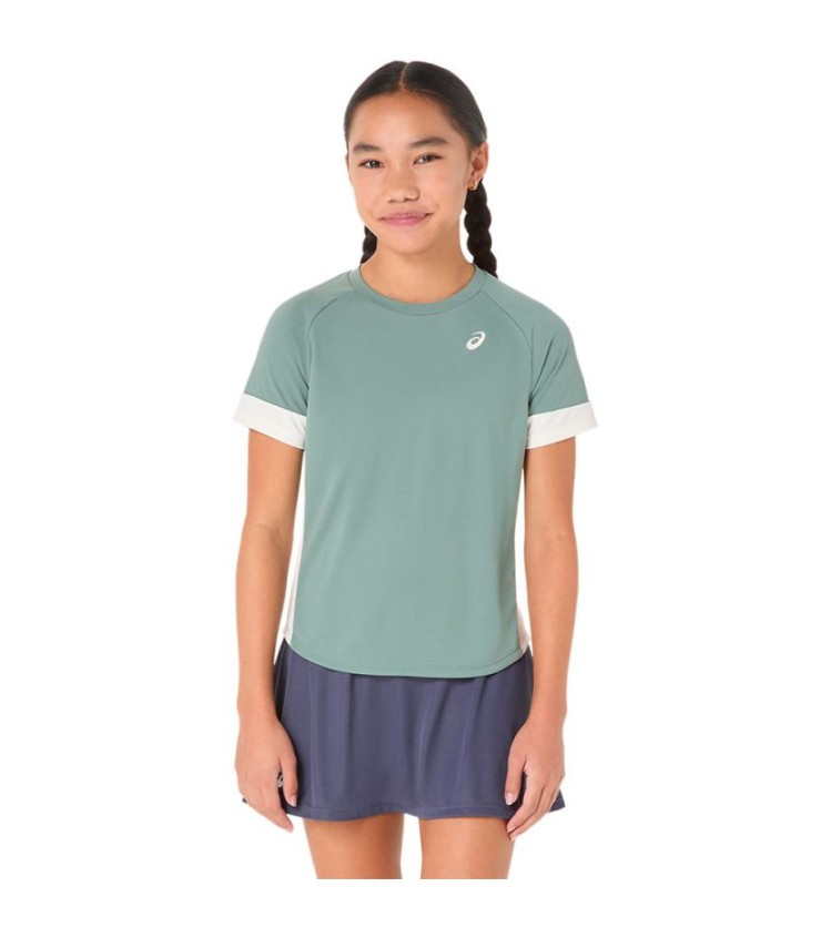 T-shirt Asics Grey Green Girl / Creme 1