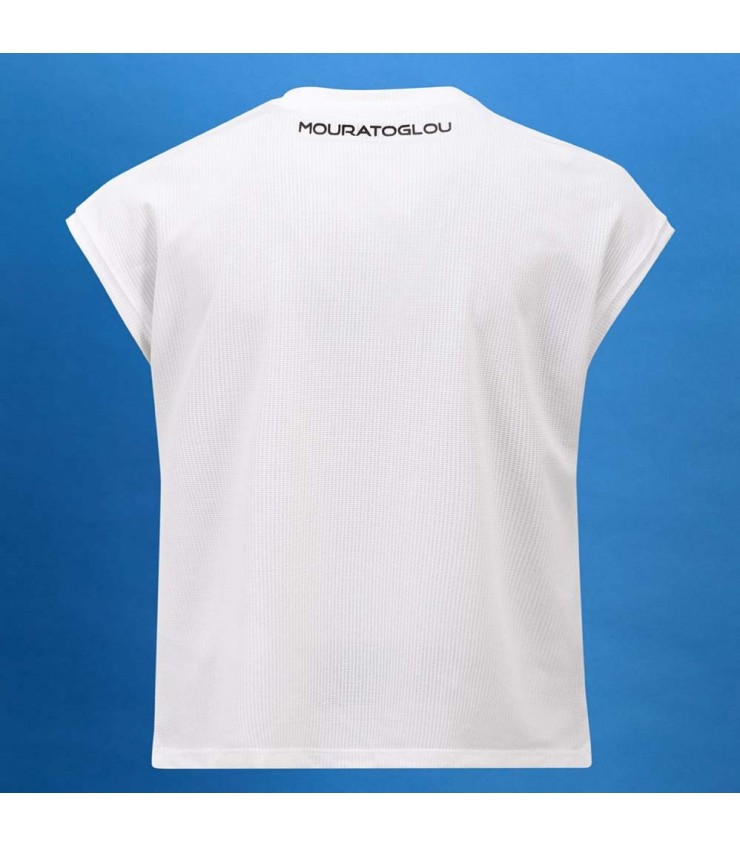 T-shirt mouratoglou fille fille blanche 2