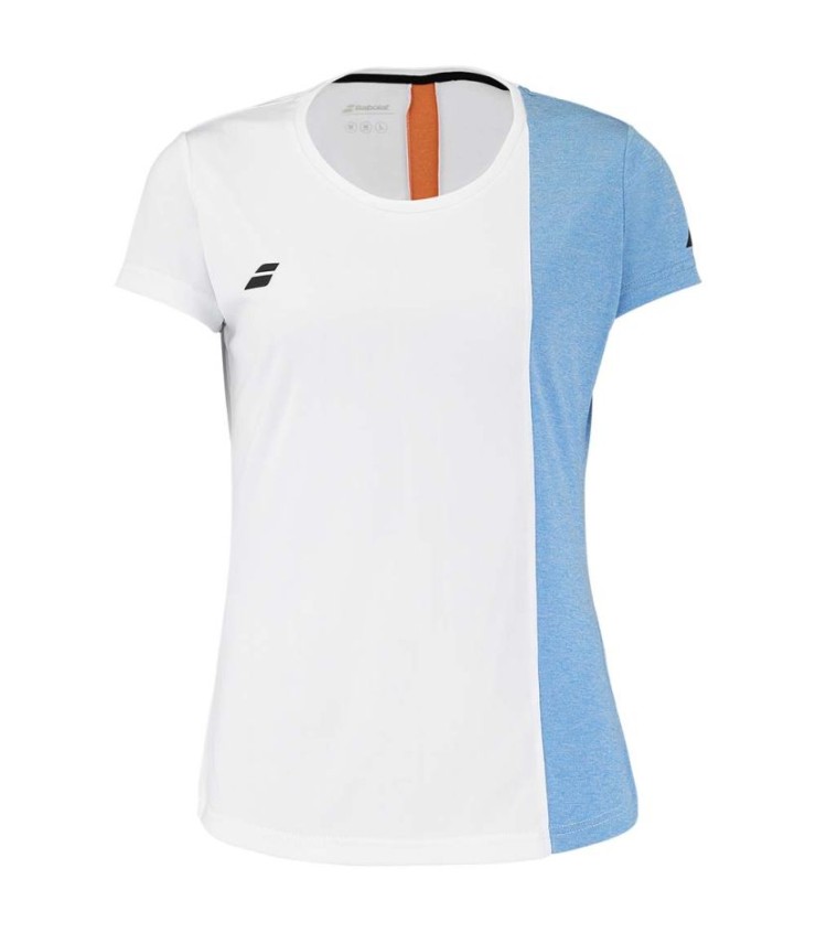 Camiseta Babolat Play Cap Niña Blanco / Naranja 1