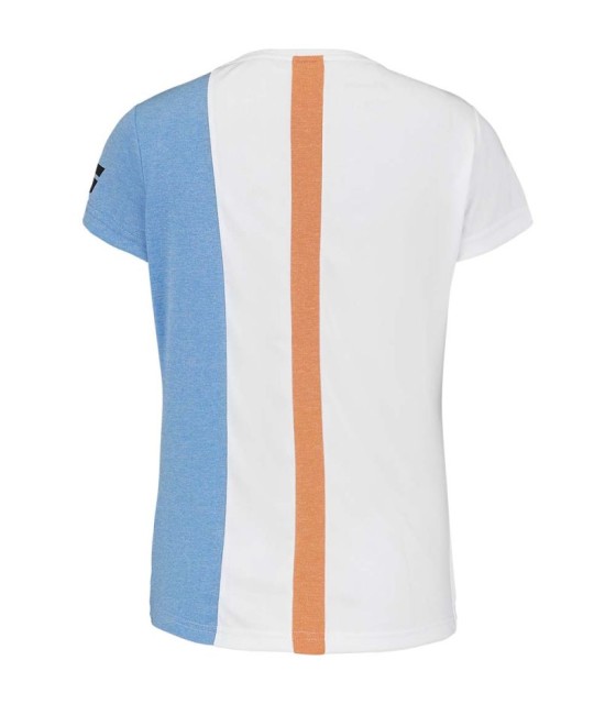 Camiseta Babolat Play Cap Niña Blanco / Naranja 3