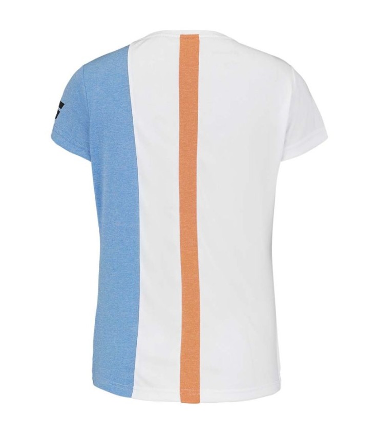 Babolat Play Cap T-Shirt Bianco / Arancione 3