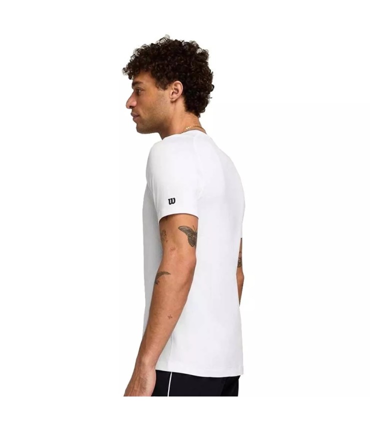Camiseta Wilson Team Seamless Crew Blanca 3