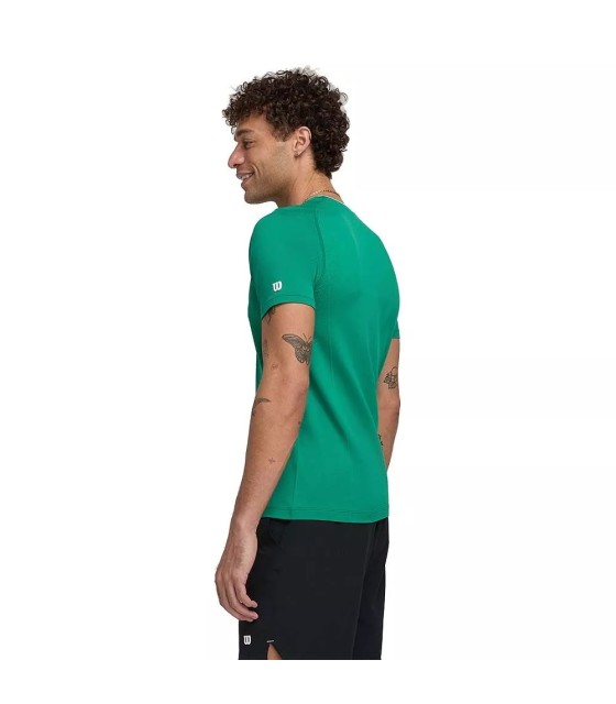 Camiseta de Manga Corta Wilson Team Seamless Verde 3