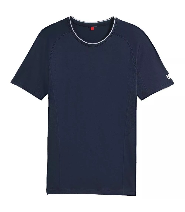 Camiseta de manga larga Wilson Team Seamless Crew azul marino 1