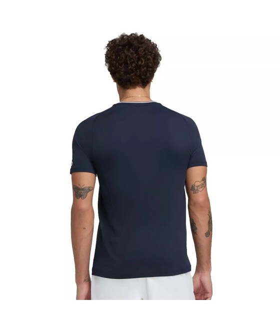 Maglia a maniche lunghe Wilson Team Seamless Crew blu navy | Ipontennis