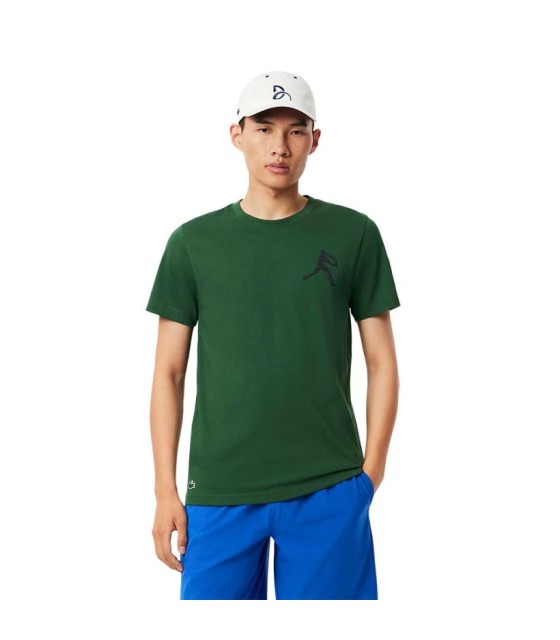 Pack t-shirt + cap Lacoste Tennis X Novak Djokovic Green 2