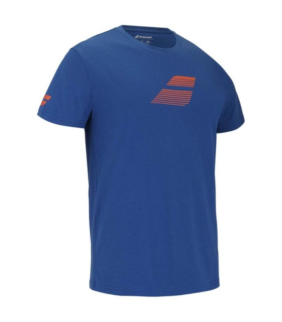 Babolat Exercice T-shirt Bannière bleue / Orange 2
