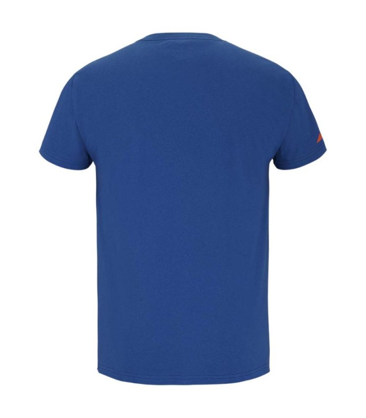 T-shirt da allenamento Babolat Blan Blue Blue Blan Blue / Arance 3