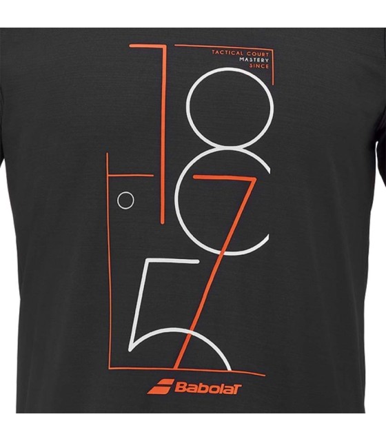 T-shirt de exercício Babolat preto 3