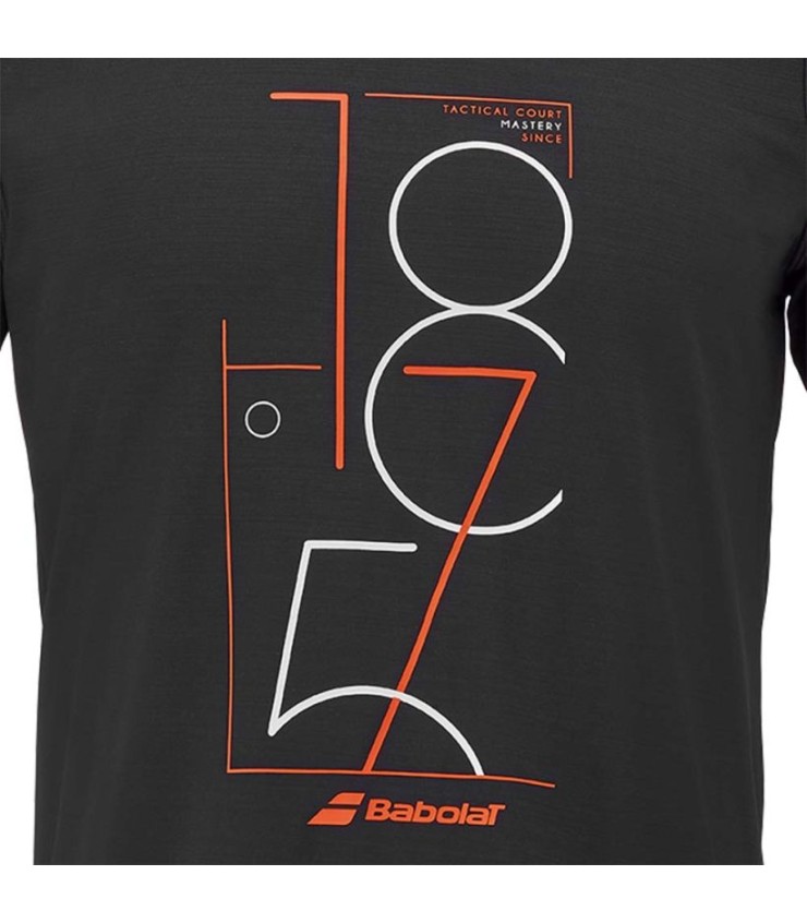 T-shirt de exercício Babolat preto 3