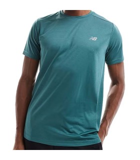 Camiseta New Balance Essentials Azul turquesa 1