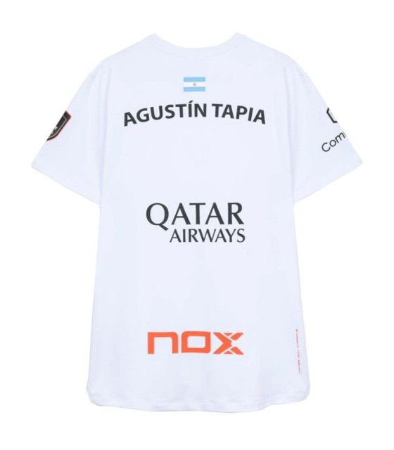 T-shirt Nox AT10 Agustín Tapia 2026 Branco 2