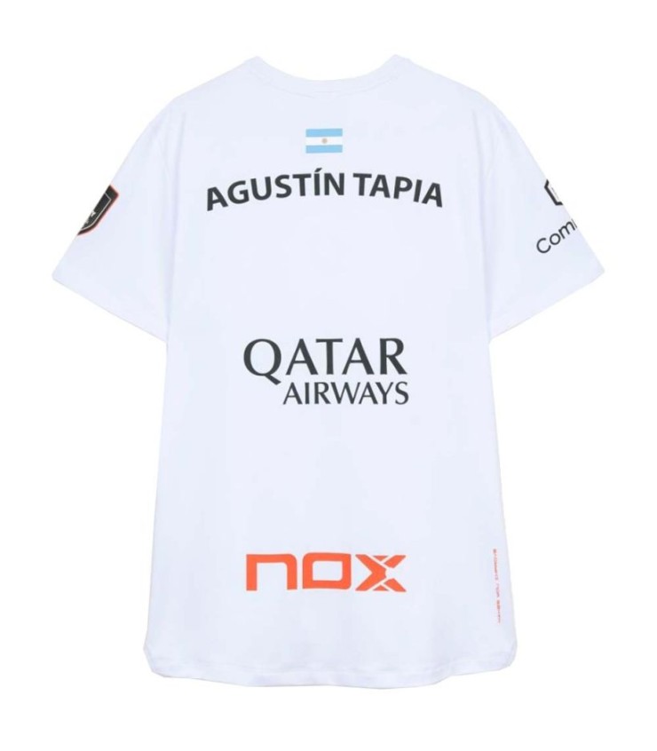 T-shirt Nox AT10 Agustín Tapia 2026 Branco 2