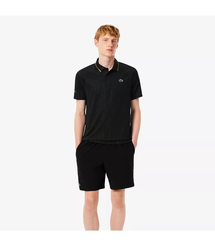 Polo da Tennis Lacoste Novak Djokovic in Campo Nero