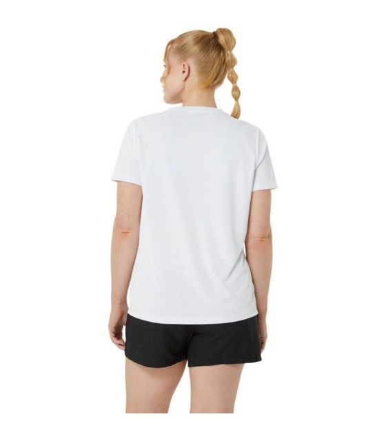 T-SHIRT ASICS Corte GRAFICO Donna Bianco / Arancia 2