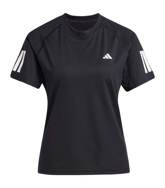 Camiseta Adidas 3 Bandas Mujer Negra 1