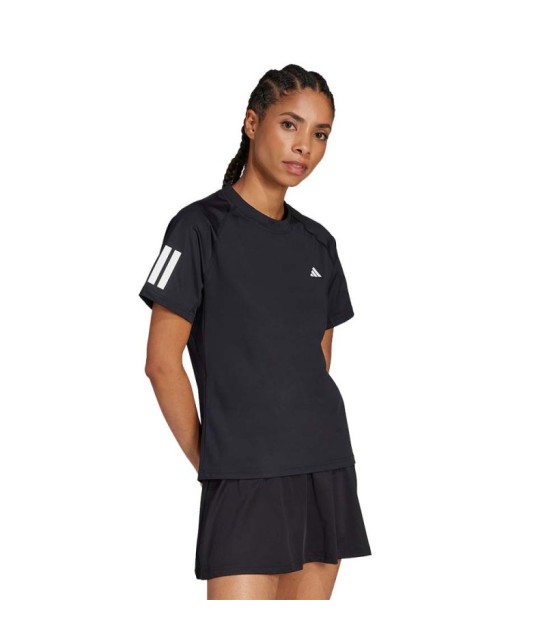 ADIDAS T-SHIRT 3 Bande Black Woman 4