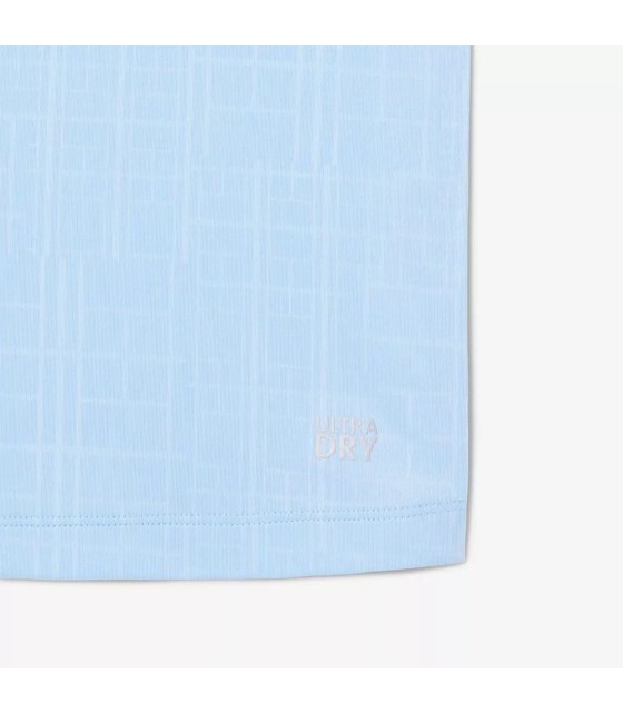 Polo da Tennis Lacoste Novak Djokovic in Pista Azzurro Pastello