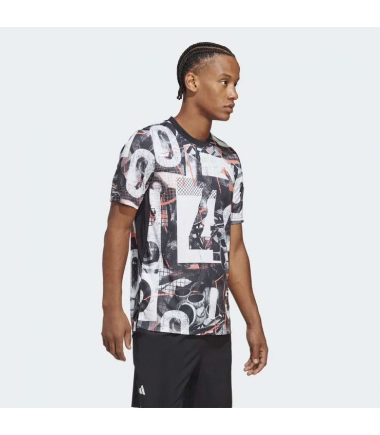 Camiseta Adidas Club con Estampado Gráfico 2