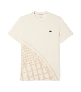 Tee-shirt Lacoste Ultra sec estampé blanc brut 1