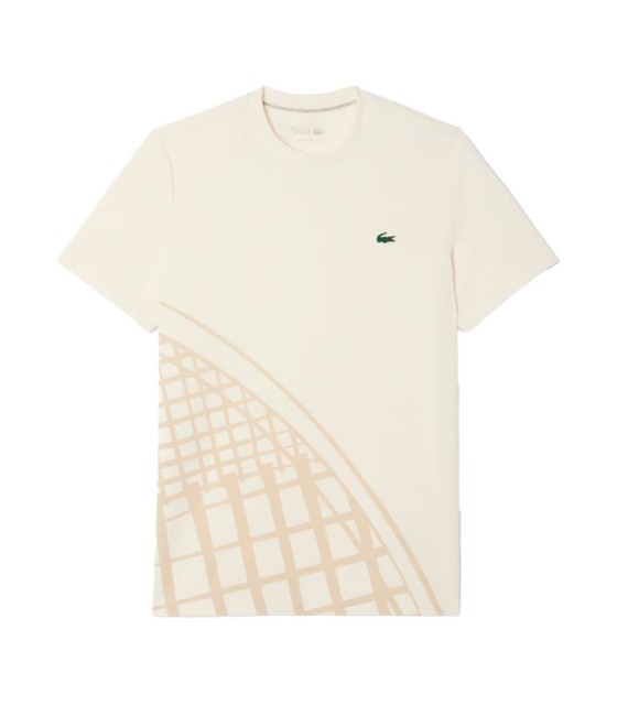T-shirt Lacoste Ultra Dry Stamped White Raw 1