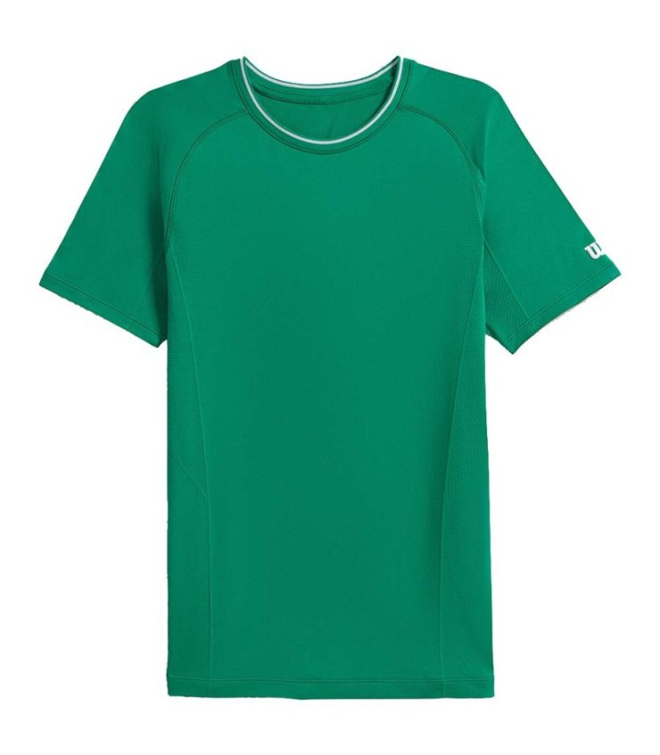 Camiseta Wilson Team Seamless Crew Verde 1