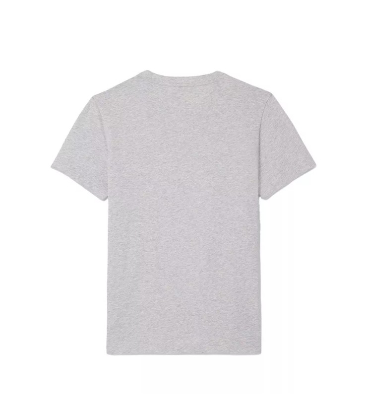 Pack Camiseta Boné de Tênis Lacoste x Novak Djokovic Cinza Mesclado Branco