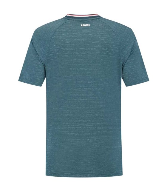 K-Swiss Hypercourt Tee Melange Blue Oil 2