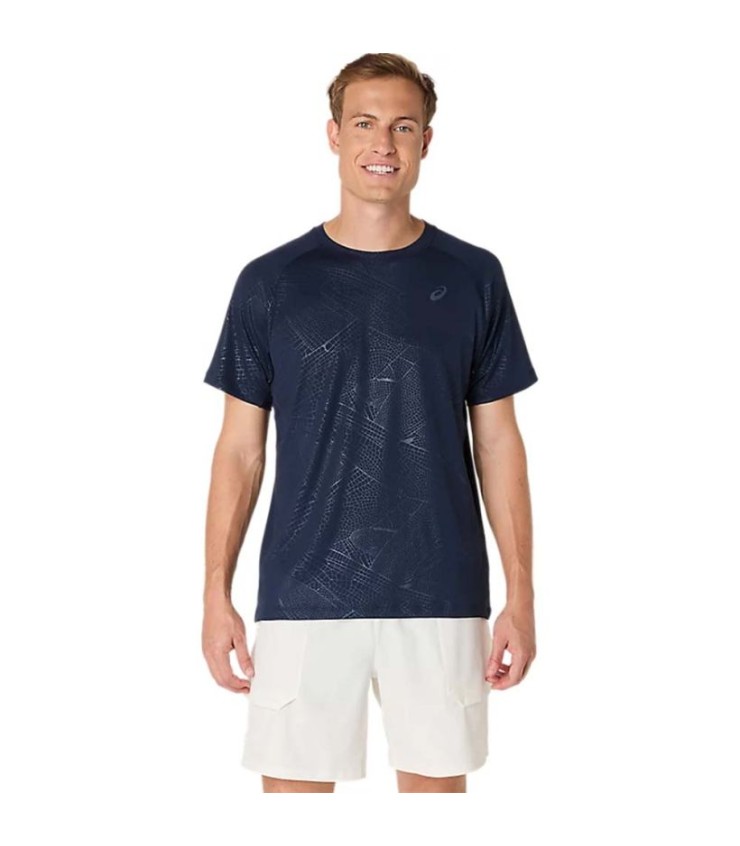 Camiseta Asics Game All Over Azul Noche 1