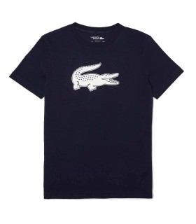 T-shirt de sport Lacoste Bleu Marine | Ipontennis