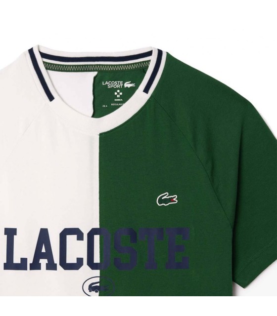 Camiseta Lacoste Esporte x Daniil Medvedev branco / verde 2