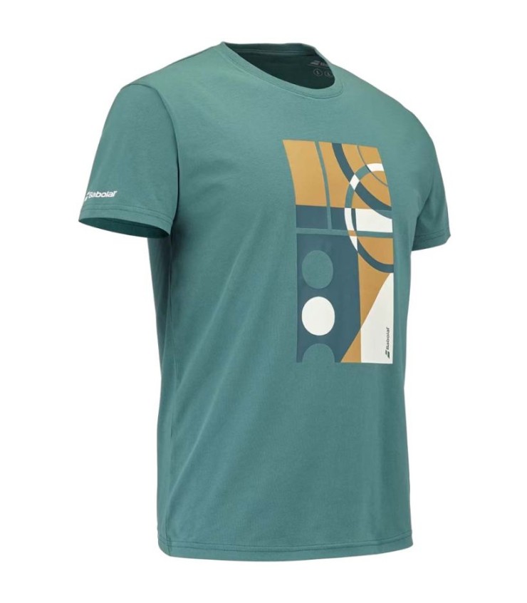 T-shirt Babolat Exercício Mensagem Vert 2