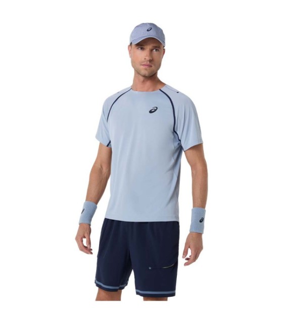 T-shirt Asics Match SS Cinza Bleu 4
