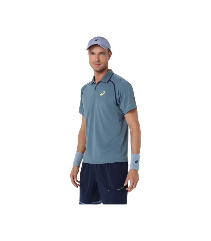 Polo Asics combinam SS Cinza 4