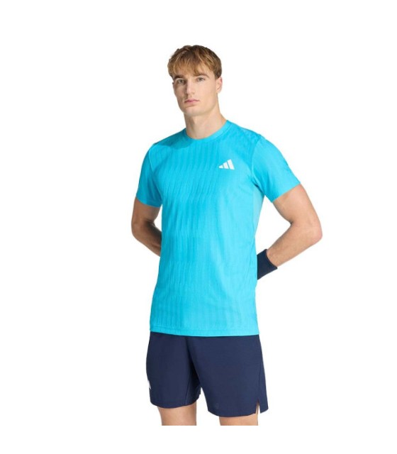 Adidas Camiseta Climacool + Airchill Freelift Bleu Ciel 2