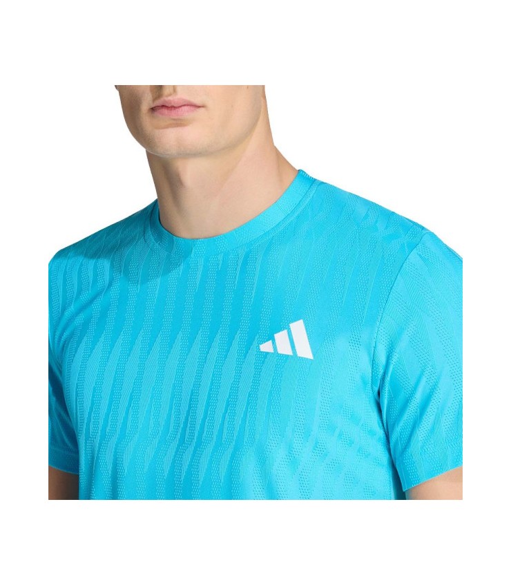 T-Shirt Adidas Climacool+ Airchill FreeLift Bleu ciel 4