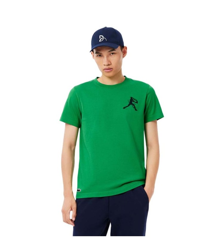 Pack T-Shirt + Casquette Lacoste Tennis x Novak Djokovic Vert / Bleu 2