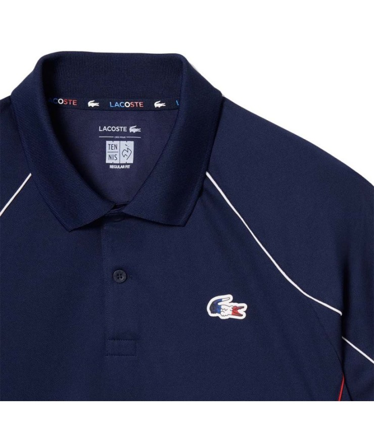 Polo Lacoste Équipe de France de Tennis Bleu Marine 2