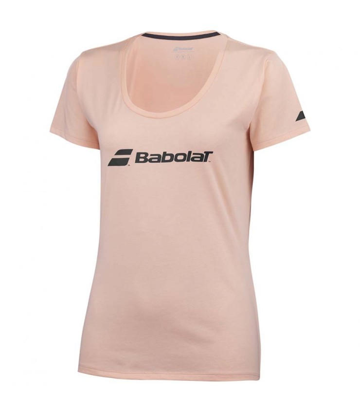 T-shirt Babolat Exercício Femme Rose Poudré 2
