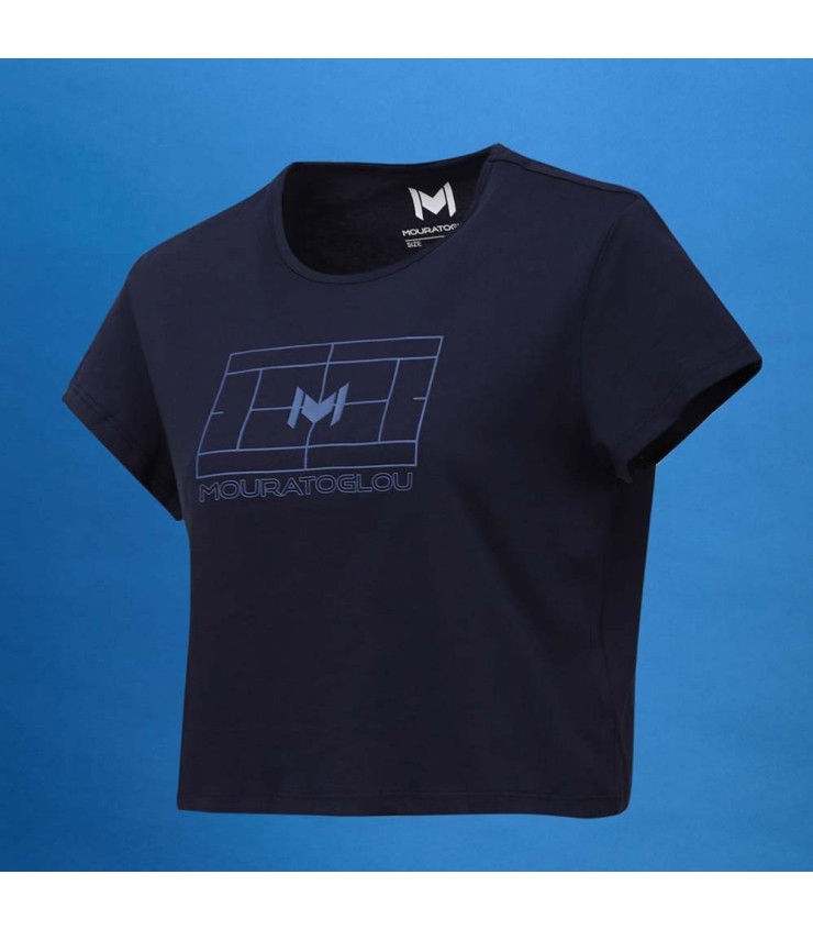 T-shirt MouratoGlou Treinamento Femme Bleu Marine 2