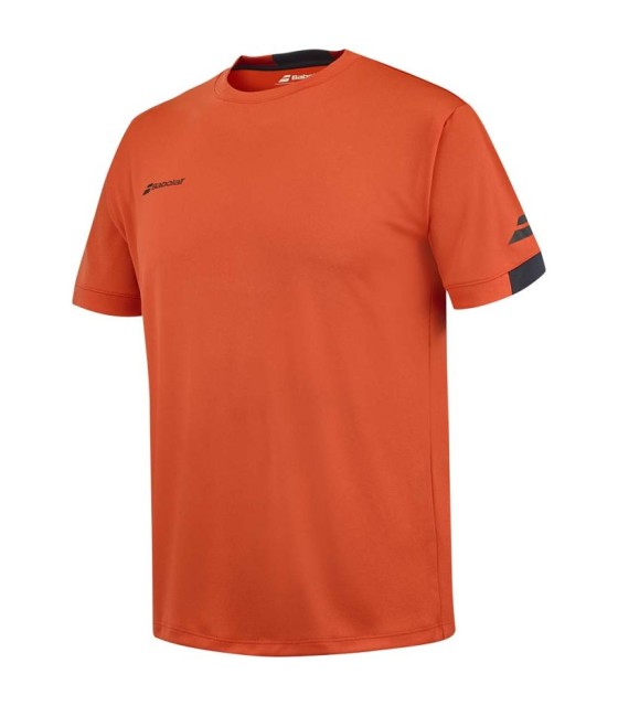 T-shirt Babolat Jouer au cou de l'équipage Tee Junior Orange 2