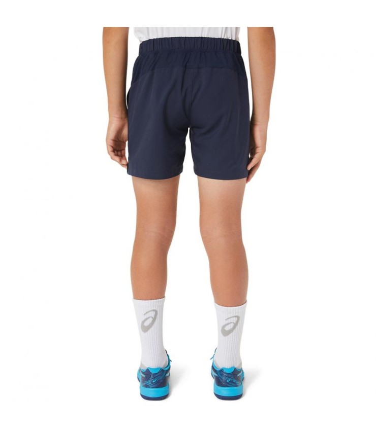 Short Asics Junior Bleu Marine 3
