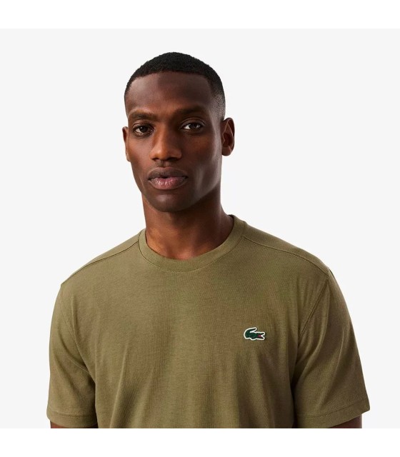 Lacoste T-Shirt aus ultra-trockenem Baumwolle in Olivgrün