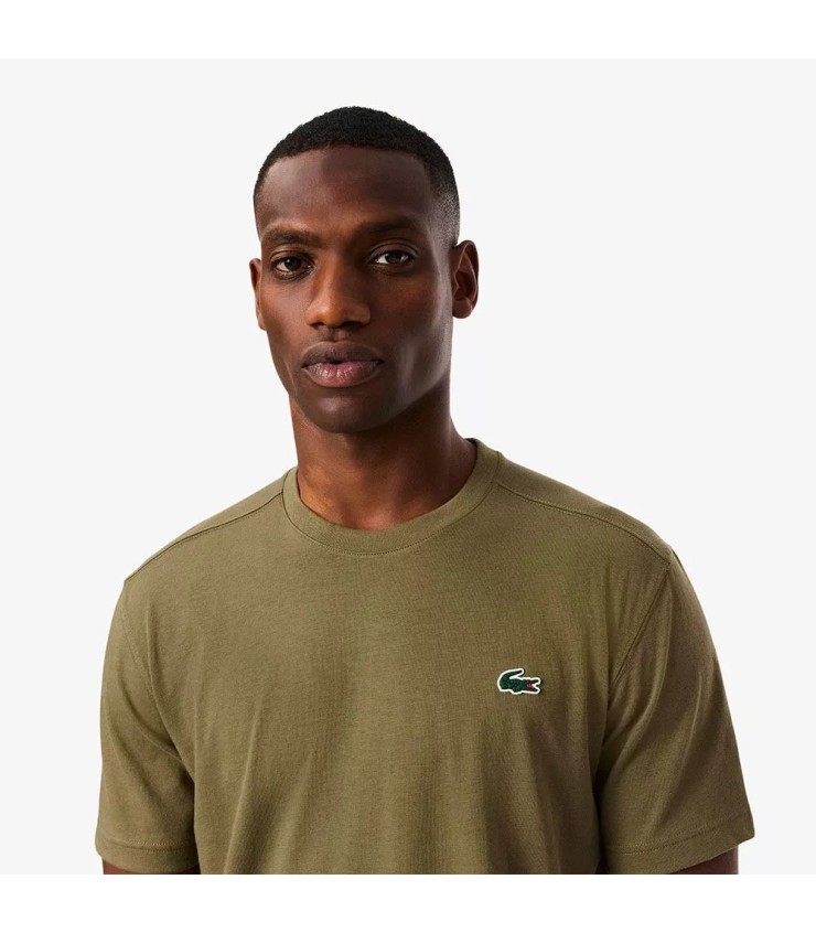 Lacoste T-Shirt aus ultra-trockenem Baumwolle in Olivgrün