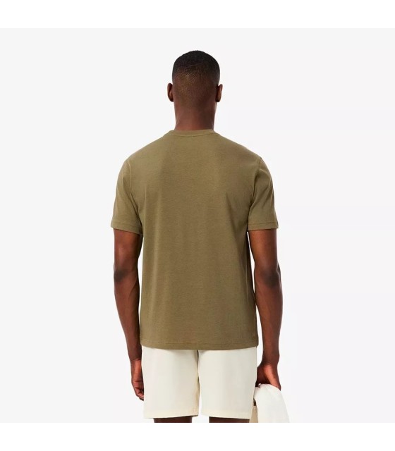 Lacoste T-Shirt aus ultra-trockenem Baumwolle in Olivgrün
